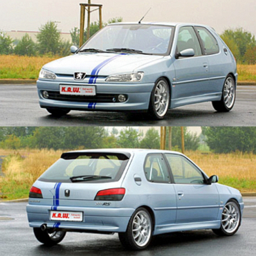 K.A.W. PlusKit Sportfahrwerk für Peugeot 306 Limousine 2070-6050